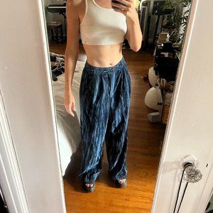 Free People Women's Blue Trousers